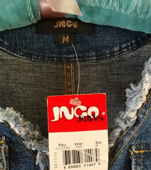 ◀ SOLD ▶JNCO Vintage Jean Jumpsuit Romper - Picture 2 of 16